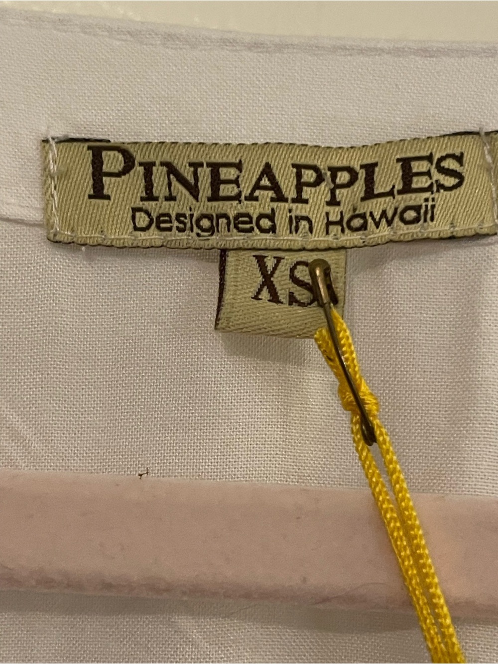 Pineapples White Boho Caftan - Picture 3 of 6